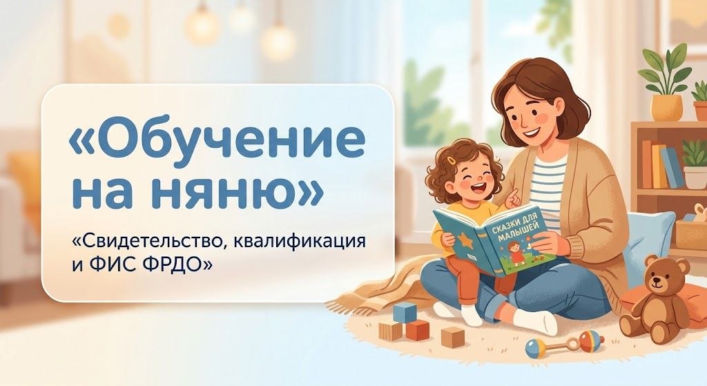 Обучение на няню с нуля: официальное свидетельство и ФИС ФРДО